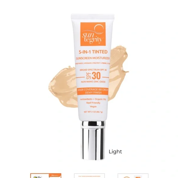 Suntegrity 5-in-1 Tinted Sunscreen Moisturizer - SPF 30,l - Picture 1 of 5